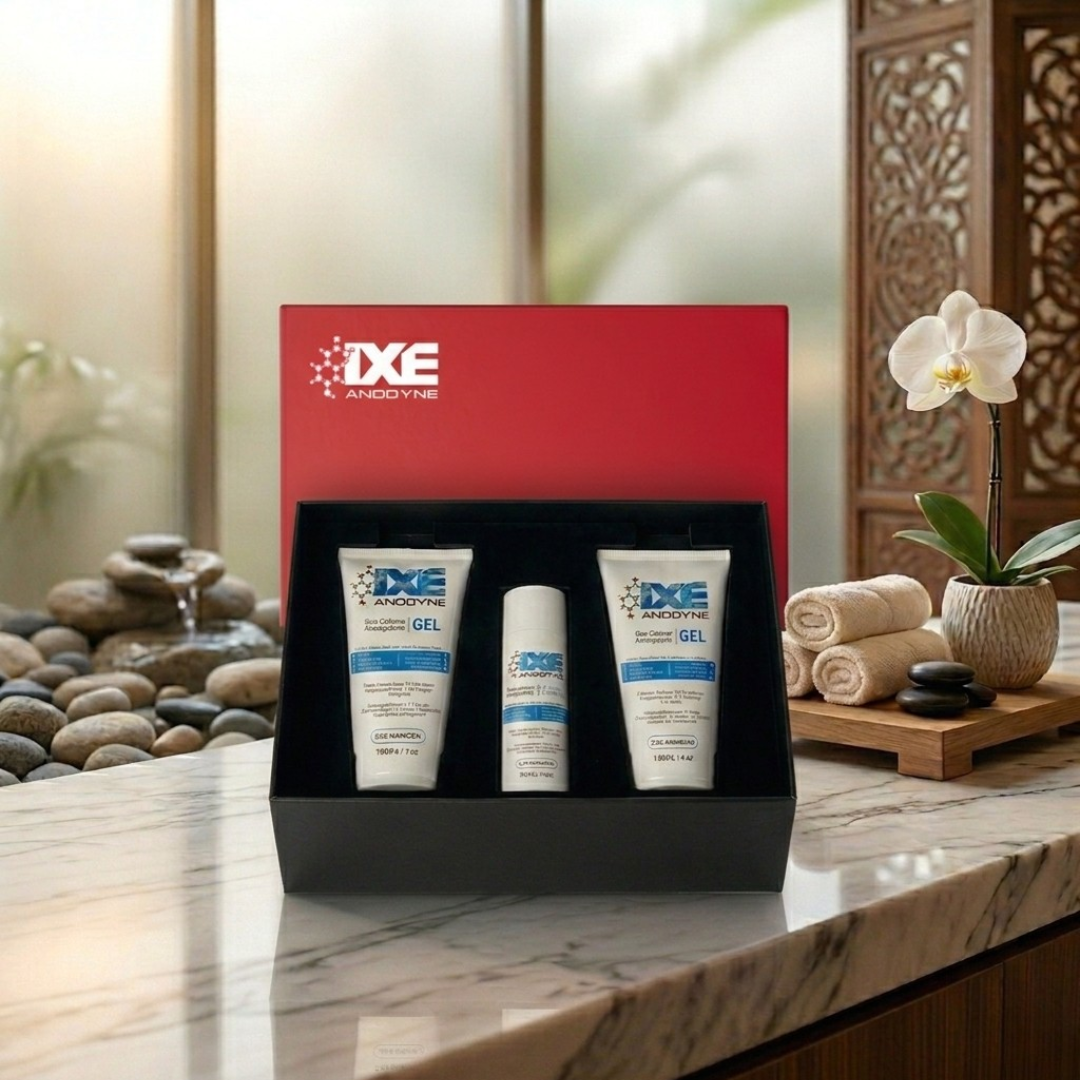 Triple Pack Gift Set IXE Anodyne Pain Relief Gel - 2x4oz + 1x1.7oz Tubes