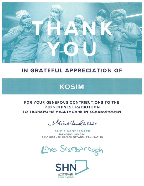 Kosim and Sing Tao A1 Chinese Radio joins on supporting fundraising livestream