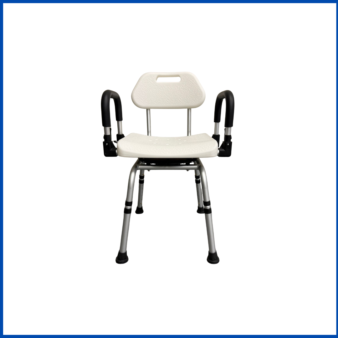 3 Plus Three Premium Bath Chair with 360° Swivel