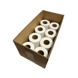 Box of 8.5" x 250 Ft Premium Smooth Headrest Paper Roll for Chiropractic Table (8 Rolls/Box)