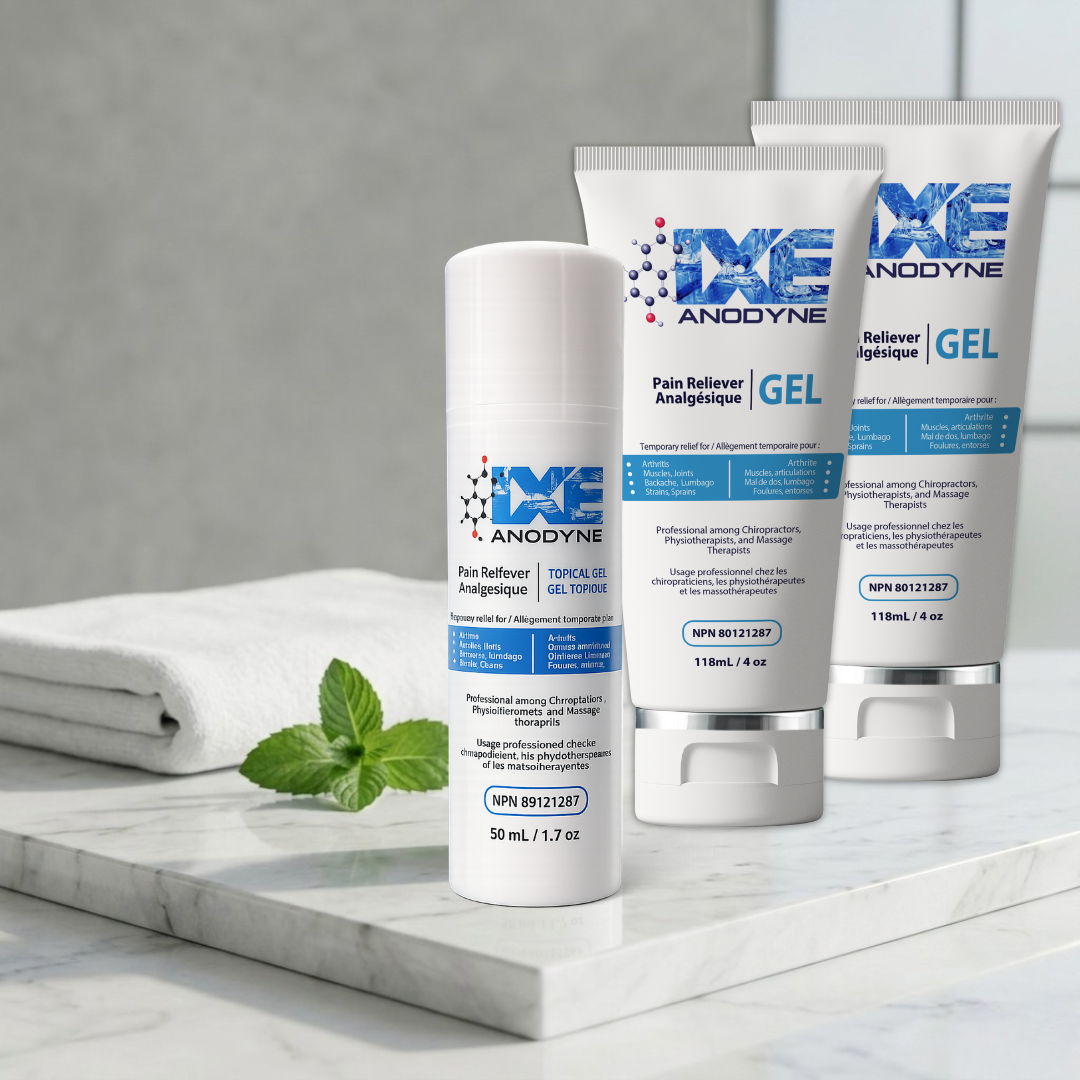 Triple Pack Gift Set IXE Anodyne Pain Relief Gel - 2x4oz + 1x1.7oz Tubes