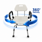 3 Plus Three Premium Bath Chair with 360° Swivel