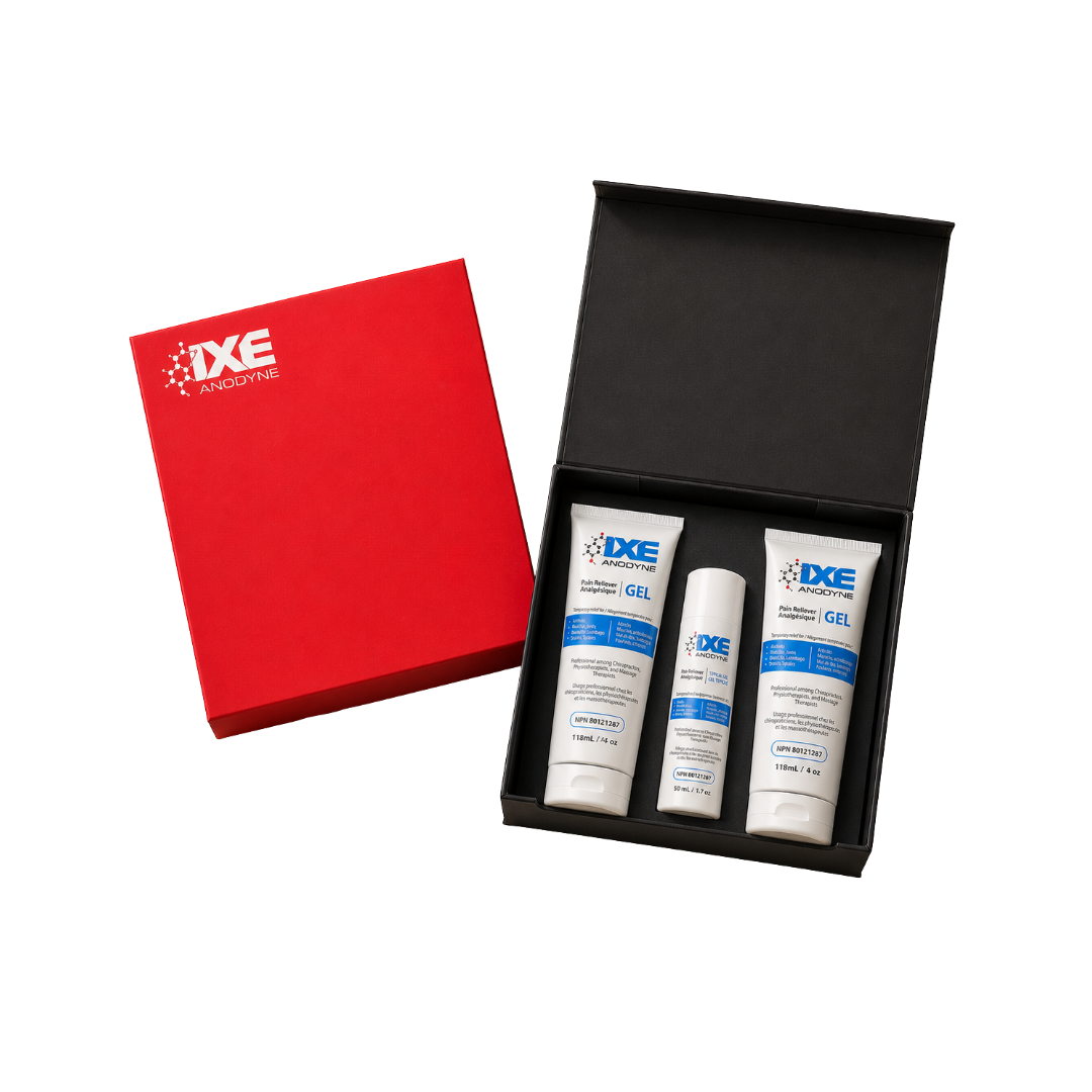 Triple Pack Gift Set IXE Anodyne Pain Relief Gel - 2x4oz + 1x1.7oz Tubes