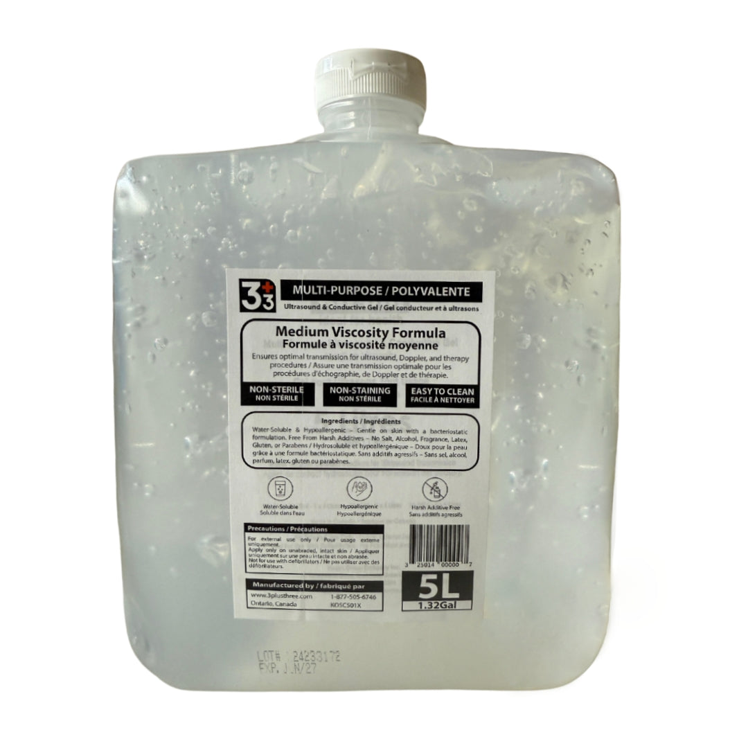 3PlusThree 2x5L Multi-Purpose Ultrasound Gel