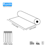 Box of 21" x 250 Ft Premium Smooth Paper Roll for Massage Table (8 Rolls/Box)