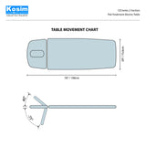 CB Series Deluxe - 2 Section Flat Treatment Electric Table