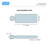 AF Series Flat Scissor Electric Lift Massage Table