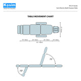 SN 210 Series Semi Electric Multi-Purpose Table